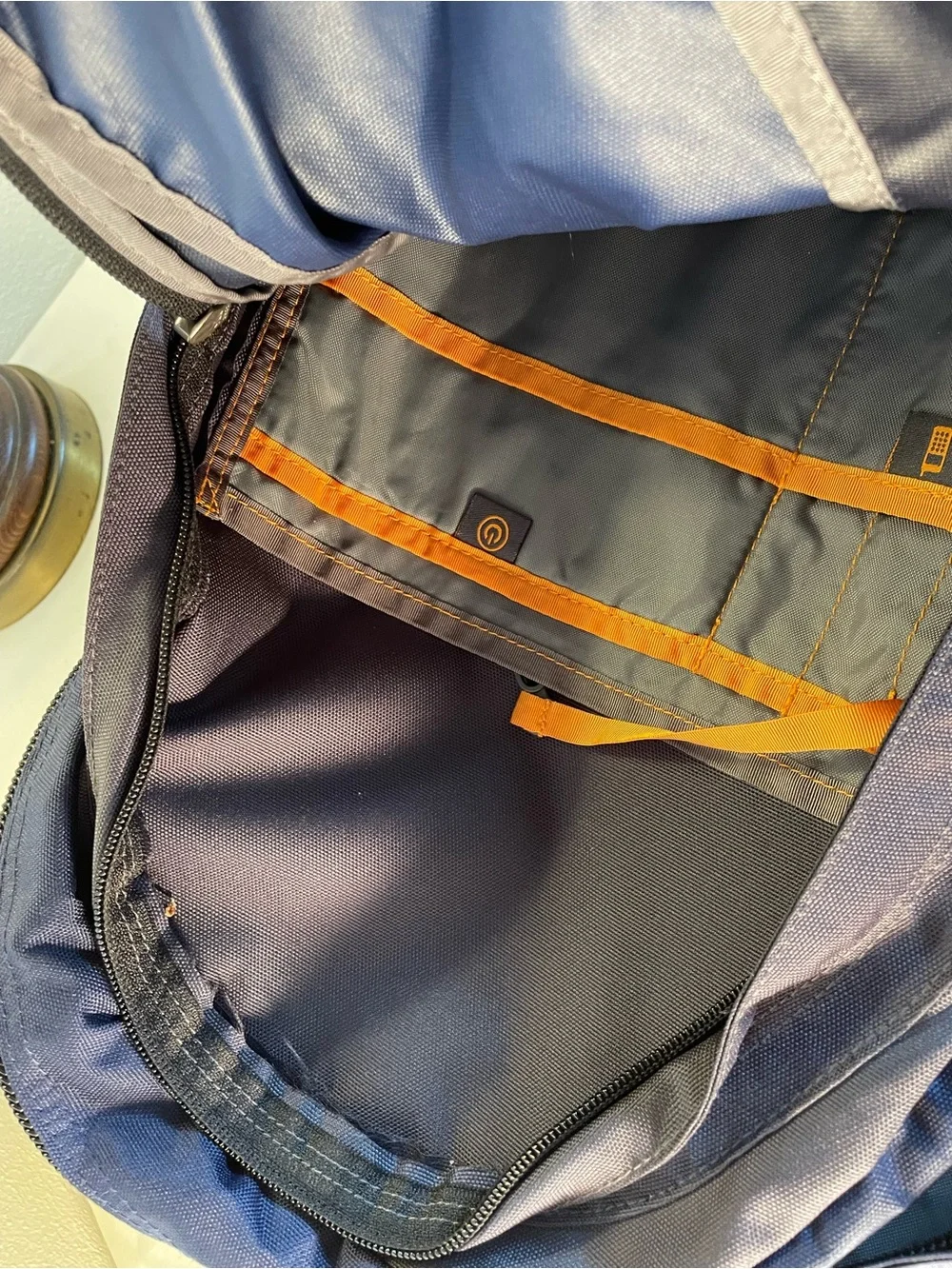 The North Face Jester Backpack Blue Grey Hiking Day Pack Laptop School Bag